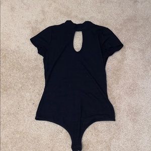 Me to we. High neck. Black bodysuit. Size S